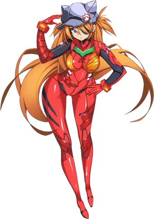 Asuka Langley Soryu Posingin Plugsuit