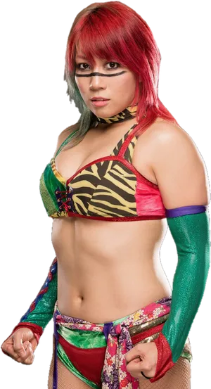 Asuka W W E Superstar Portrait PNG image