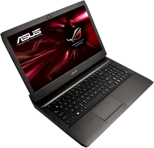 Asus R O G Gaming Laptop Display PNG image