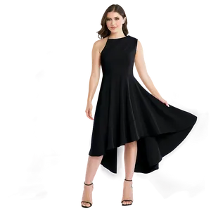 Asymmetrical Hem Dress PNG 18
