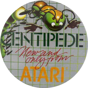 Atari Centipede Classic Arcade Game Artwork PNG image