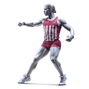 Athlete Figure Drawing PNG Lqn