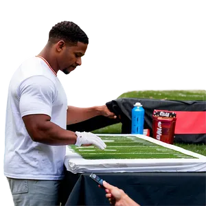 Athlete Signing Autograph PNG