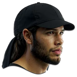 Athletic Black Cap PNG Aje
