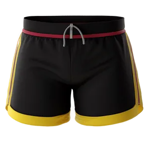 Athletic Black Shorts Png 06132024 PNG image