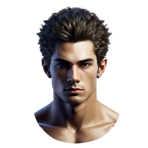 Athletic Boy Hair PNG 06282024