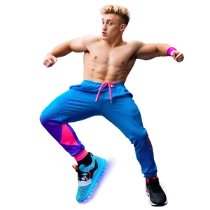 Athletic Jump Pose Shoot PNG