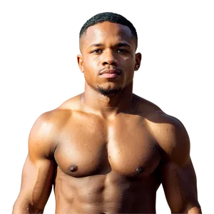 Athletic Man Portrait PNG