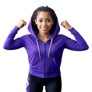 Athletic Purple Hoodie Artwork PNG Yge