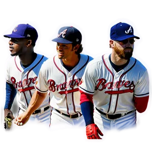 Atlanta Braves All-star Players PNG Mdb