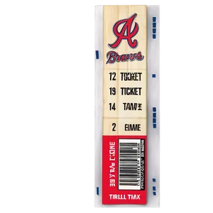 Atlanta Braves Game Ticket Png 51 PNG image