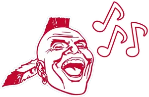 Atlanta Braves Logowith Music Notes PNG