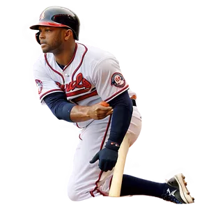 Atlanta Braves Player Batting Png Eqh61 PNG image