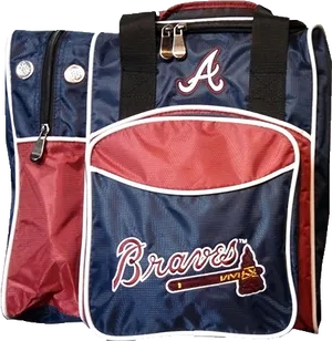 Atlanta Braves Team Logo Duffle Bag PNG image