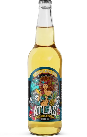 Atlas Pineapple Mango Cider Bottle