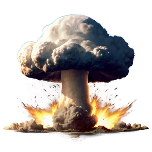 Atomic Bomb Mushroom Cloud Png 06122024 PNG image