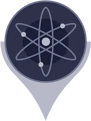 Atomic Location Icon PNG image