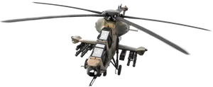 Attack Helicopterin Flight PNG image