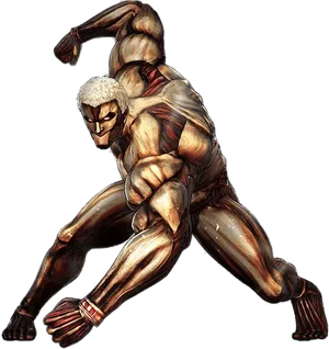 Attackon Titan Armored Titan Readyfor Battle PNG image