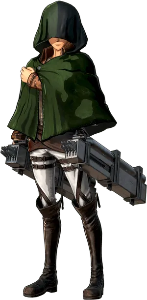 Attackon Titan Scoutwith Gear PNG image