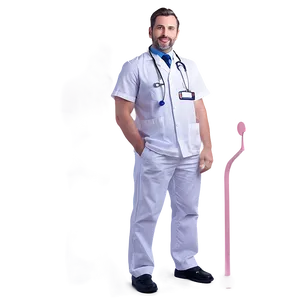 Attentive Male Nurse PNG Cwf41