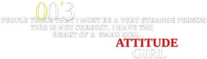Attitude Girl Quote PNG image