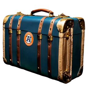 Auburn Retro Suitcase PNG 06252024