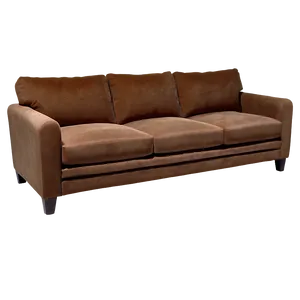 Auburn Suede Couch Png 06252024 PNG image