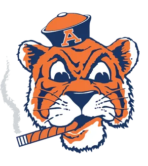Auburn Tigers Mascot Logo PNG image