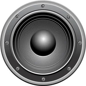 Audio Loudspeaker Closeup View PNG image