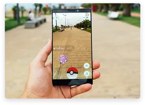 Augmented Reality Gameplay Smartphone PNG image