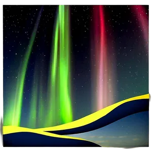 Aurora Borealis Landscape PNG 06242024