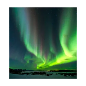 Aurora Borealis Under Stars PNG 4 PNG