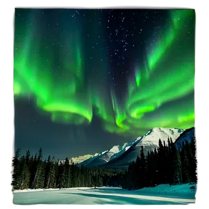 Aurora Borealis Wilderness Scene Png 66 PNG image