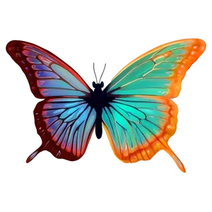 Aurora Glow Butterfly Png 06272024 PNG image