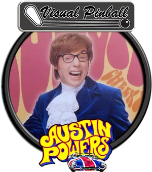 Austin Powers Visual Pinball Artwork PNG image