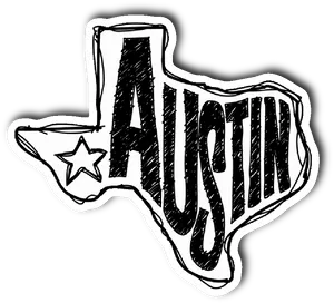 Austin Texas Outline Art PNG image