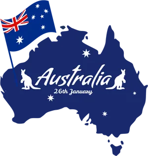 Australia Day Celebration Graphic PNG