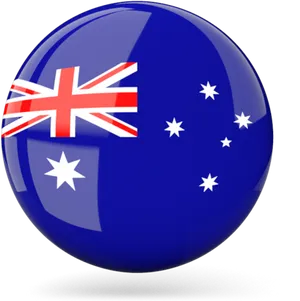 Australia Flag Sphere Graphic PNG image