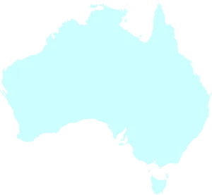 Australia Outline Map PNG