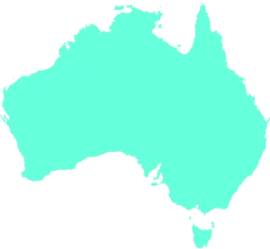 Australia Outline Map PNG