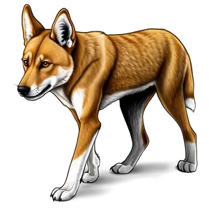 Australian Dingo Drawing Png 98 PNG image