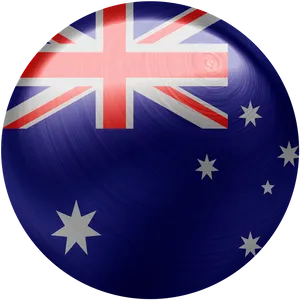 Australian Flag Sphere Graphic PNG