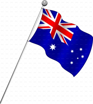 Australian Flag Waving PNG image