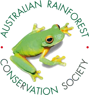 Australian Rainforest Conservation Society Frog Logo PNG image