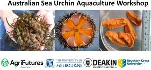 Australian Sea Urchin Aquaculture Workshop Banner PNG image