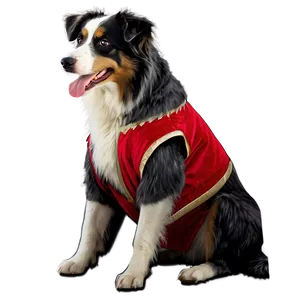 Australian Shepherd In Costume Png 9 PNG image