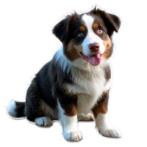Australian Shepherd On Farm PNG 06202024 PNG