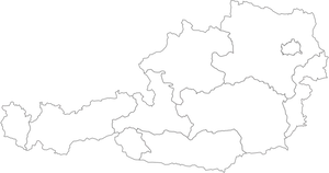 Austria Outline Map PNG image