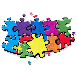 Autism Puzzle Piece Banner Png 06122024 PNG image